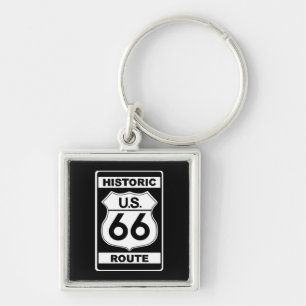 Historic Route 66 Premium Keychain