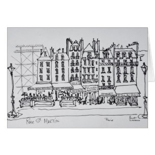 Historic Rue St. Martin, Paris, France