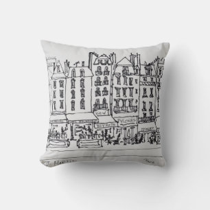 Historic Rue St. Martin, Paris, France Cushion