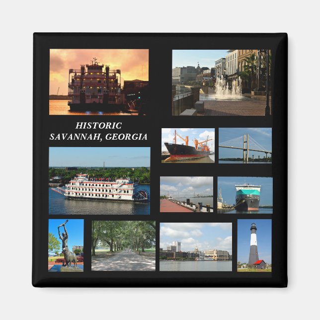 Historic Savannah, Georgia magnet (Front)