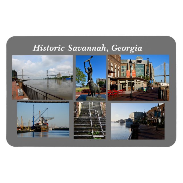 Historic Savannah, Georgia magnet (Horizontal)
