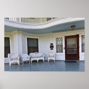 Historic Seelye Mansion Abilene, Kansas, Porch Poster