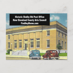Historic Shelby NC Old Post Office Postcard