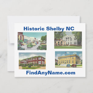 Historic Shelby NC Postcard