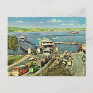 Historic Ships Car ferry over the Bodensee Postcard