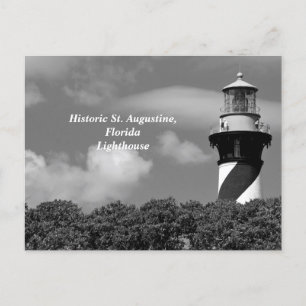 Historic St. Augustine, Florida Lighthouse Holiday Postcard