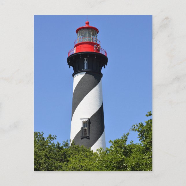 Historic St. Augustine, Florida lighthouse Postcard (Front)