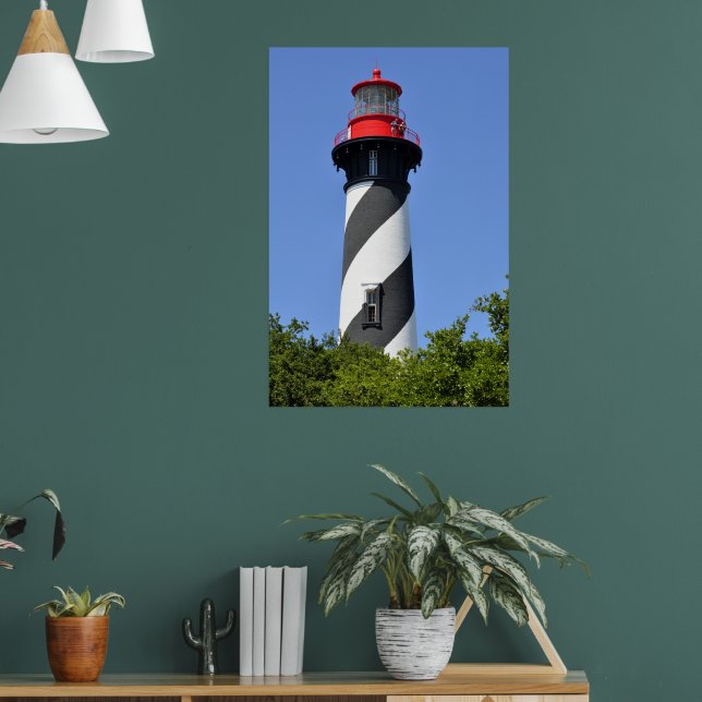 Historic St. Augustine, Florida Lighthouse Poster (Living Room 1)