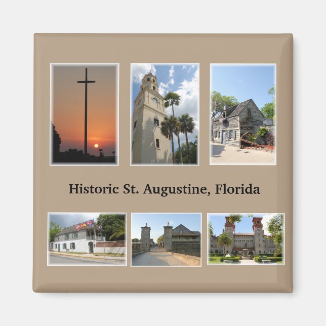 historic st augustine florida magnet (Front)