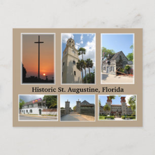 historic st augustine florida postcard