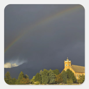 Historic St Ignatius Mission in St Ignatius, Square Sticker