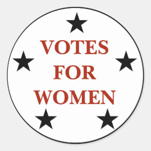 Historic Suffrage Design Votes for Women Classic Round Sticker