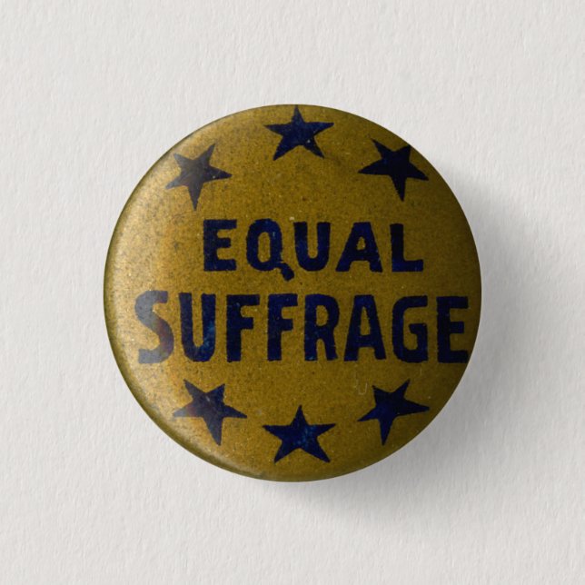 Historic Suffragette Pin Commemorative button (Front)