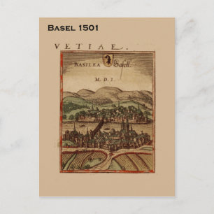 Historic Switzerland, Basel 1501 Postcard