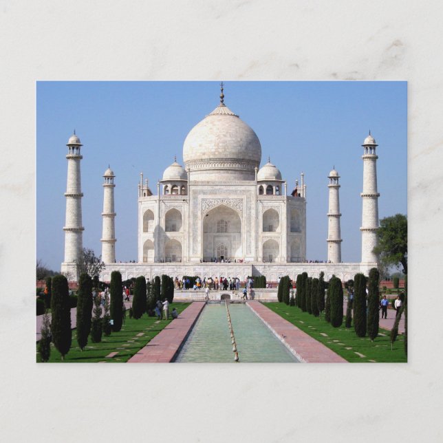 Historic Taj Mahal, Agra, India Postcard (Front)