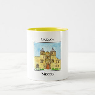 Historic Templo de Santo Domingo in Oaxaca Two-Tone Coffee Mug