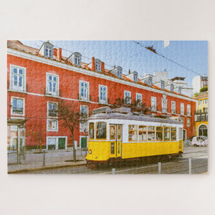 Historic Tram Buildings Lisbon Portugal Travel Jigsaw Puzzle