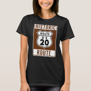 Historic US Route 20  America's longest highway T-Shirt