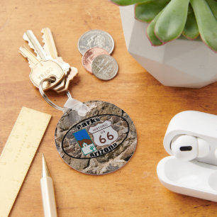 Historic US Route 66~Parks, Arizona Key Ring