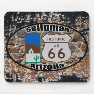 Historic US Route 66 Seligman Arizona Mouse Pad