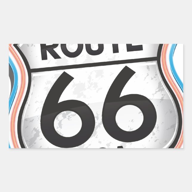 Historic USA Route66 gifts Rectangular Sticker (Front)
