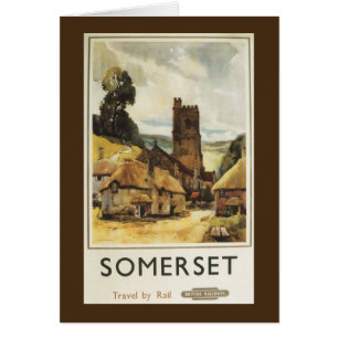 Historic Village Scene British Railway Poster
