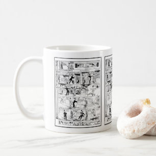 Historic Vintage Hairbreadth Harry Cartoon 1918 Coffee Mug