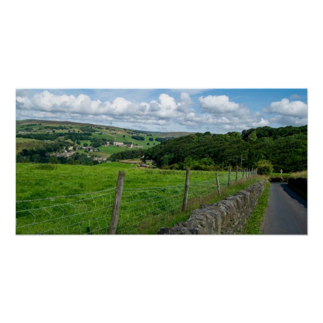 Historic Yorkshire Landscape Poster (Front)