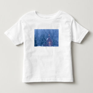 Historic Yosemite Valley Chapel during heavy Toddler T-Shirt