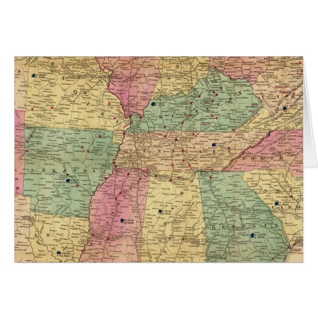 Historical and Military Map of the US (Front Horizontal)