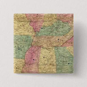 Historical and Military Map of the US 15 Cm Square Badge