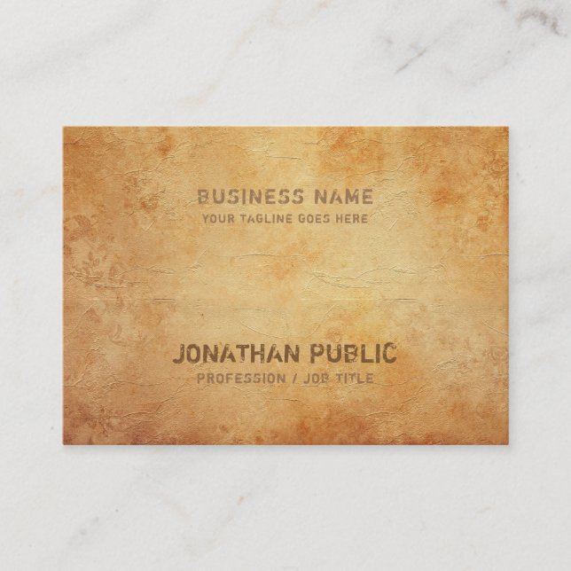 Historical Antic Look Design Creative Inspiration Business Card (Front)