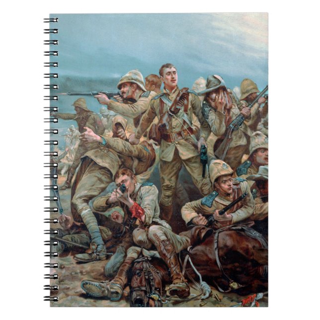 Historical British Victorian Boer War painting Notebook (Front)