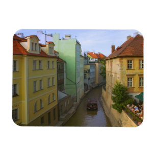 Historical buildings with canal, Prague, Czech Magnet