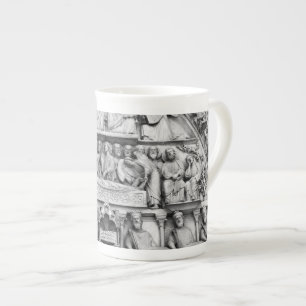 Historical, Christian Sculptures Notre Dame Paris Bone China Mug