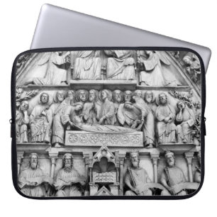 Historical, Christian Sculptures Notre Dame Paris Laptop Sleeve