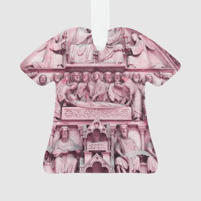 Historical, Christian sculptures Notre Dame Paris Ornament (Back)