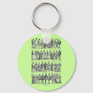 Historical Costumes Key Ring