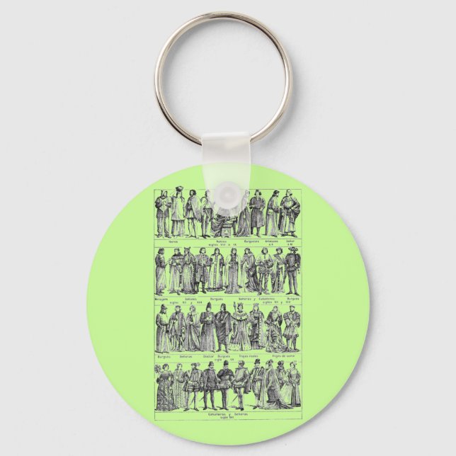 Historical Costumes Key Ring (Front)
