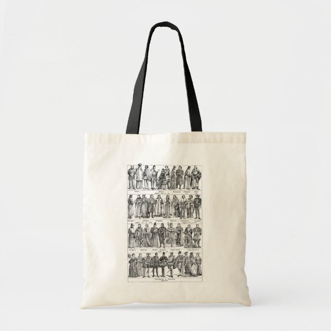Historical Costumes Tote Bag (Front)