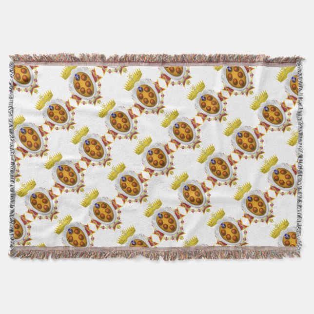 Historical flag of Grand Duchy of Tuscany-Coat of Throw Blanket (Front)