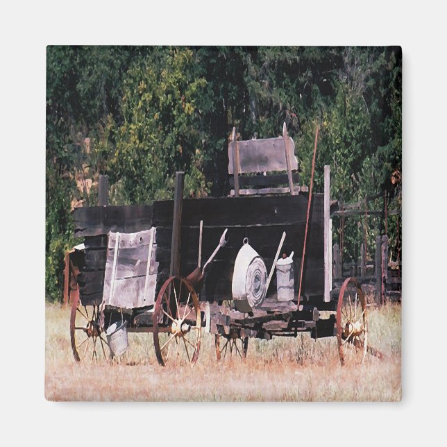 Historical Gold Rush wagon...... Magnet (Front)