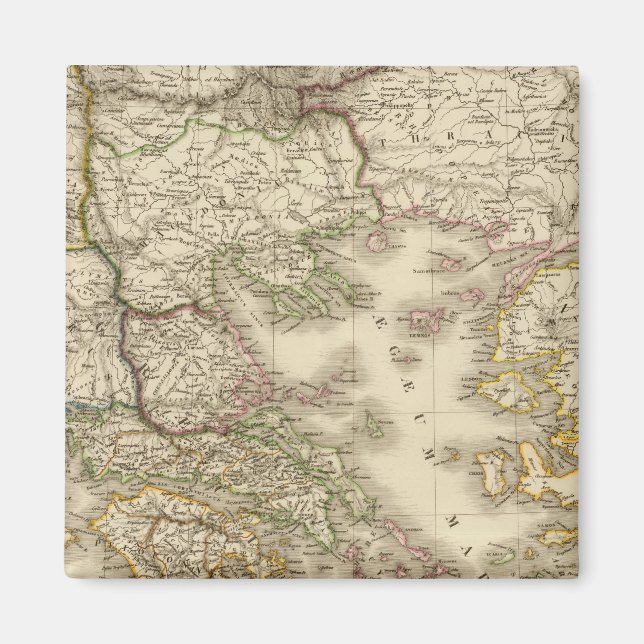 Historical Greece, Paris atlas map Magnet (Front)