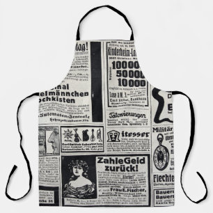 Historical Kiev: 1917 Newspaper Illustration Apron