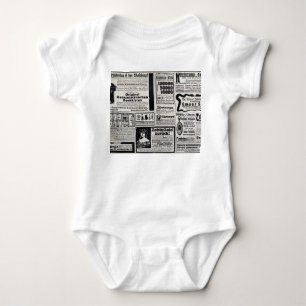 Historical Kiev: 1917 Newspaper Illustration Baby Bodysuit