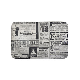Historical Kiev: 1917 Newspaper Illustration Bath Mat