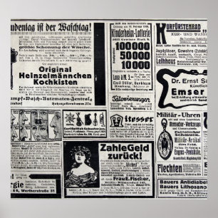 Historical Kiev: 1917 Newspaper Illustration Poster