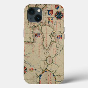 Historical Map of the Caucasus- Heavy Duty iPhone 13 Case