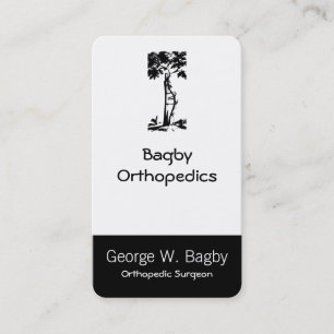 Historical Orthopaedic Tree Medical Illustration Business Card
