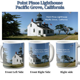 Historical Point Pinos Lighthouse California Coffee Mug
